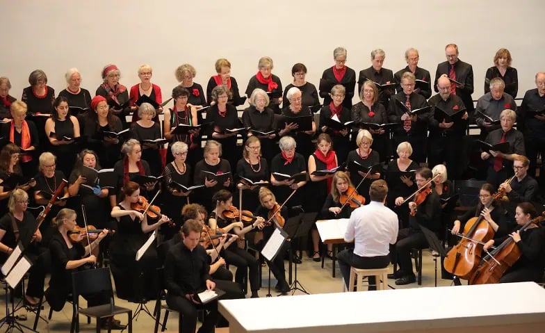 Poster: Festive choral concert with Mendelssohn's Psalms 95 and 42
